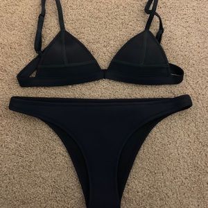 Triangl neoprene top and bottom in black